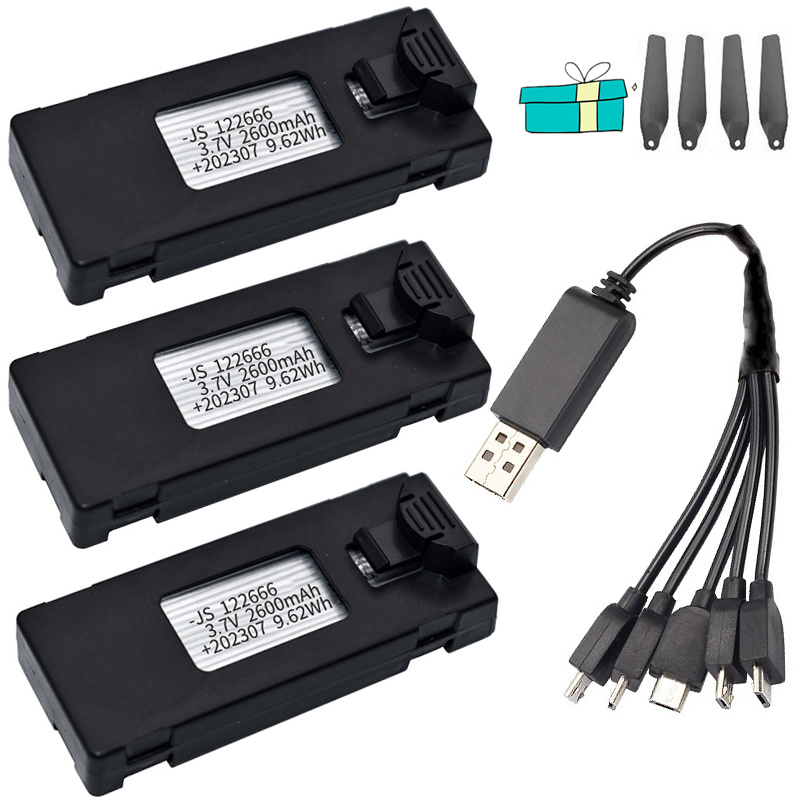 3.7V 2600Mah 드론 배터리 RC 충전기 액세서 - Eachine Drone E58 리뷰 및 가격