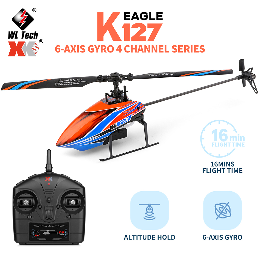 WLtoys XK K127 2.4G 4CH 6-Aixs - Rc Helicopter Gyro 리뷰 및 가격