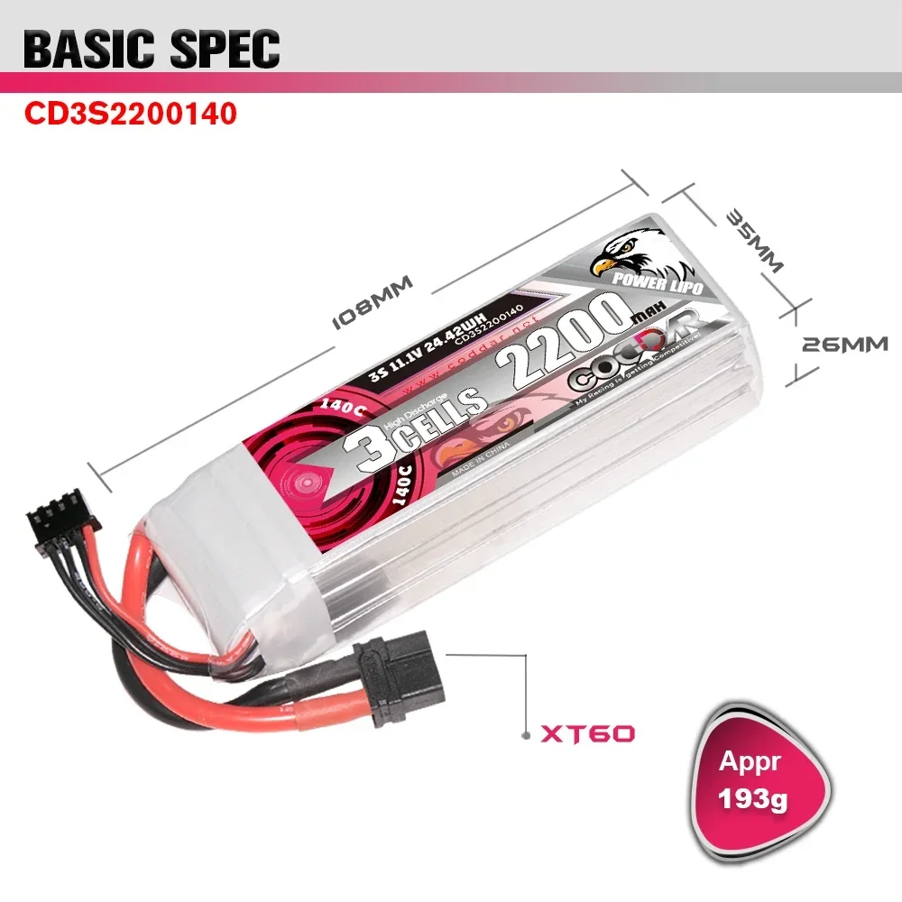 2200mAh 3S 11.1V Li-po 배터리 140 - Rc Helicopter Case 리뷰 및 가격